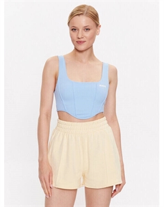 Топ приталенного кроя, синий Guess