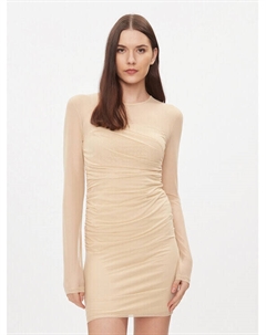 Платье на каждый день приталенного кроя, бежевый Calvin klein