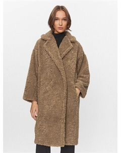 Шуба стандартного кроя, коричневый Deha