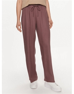 Тканевые брюки стандартного кроя, розовый Only