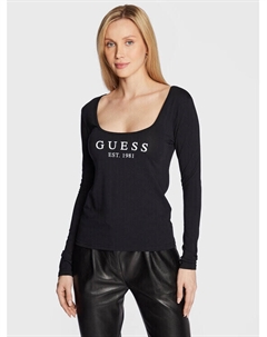 Блуза стандартного кроя, черный Guess