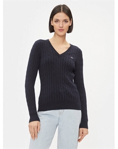 Облегающий свитер, синий Gant