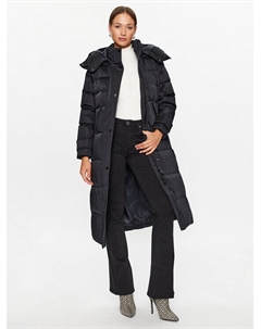 Пуховик стандартного кроя, черный Guess