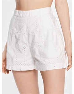 Тканевые шорты стандартного кроя, белый Guess