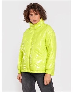 Пуховик стандартного кроя, зеленый Liu jo