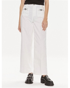 Тканевые брюки свободного кроя, белый Liu jo