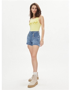 Топ приталенного кроя, желтый Liu jo