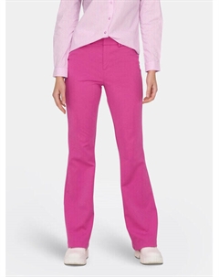 Расклешенные брюки из ткани, розовый Only