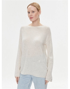 Пуловер свободного кроя, экрю Tommy hilfiger