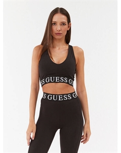 Топ приталенного кроя, черный Guess