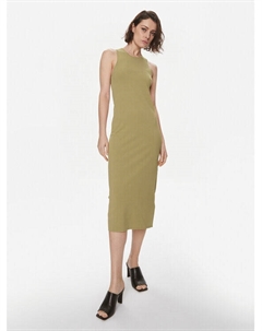 Платье на каждый день приталенного кроя Weekend Max Mara, бежевый Weekend max mara