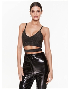 Топ приталенного кроя, черный Guess