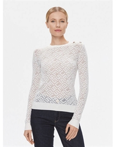 Облегающий свитер, белый Guess
