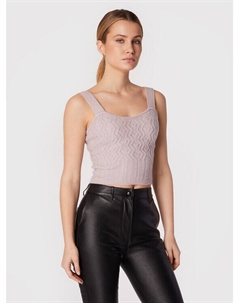 Топ приталенного кроя, розовый Guess