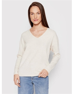 Пуловер свободного кроя, бежевый Only