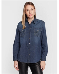 Рубашка стандартного кроя, синий Liu jo