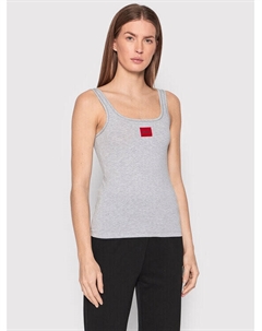 Топ приталенного кроя, серый Hugo