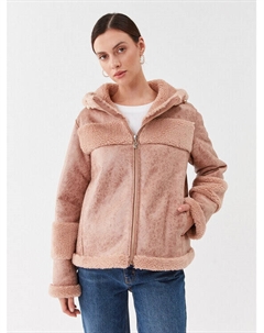 Шуба стандартного кроя, розовый Liu jo