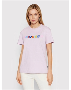 Футболка стандартного кроя, фиолетовый Converse