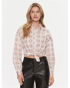 Рубашка стандартного кроя, бежевый Guess
