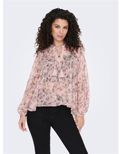 Блуза свободного кроя, розовый Only