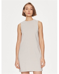 Платье на каждый день приталенного кроя, бежевый Calvin klein