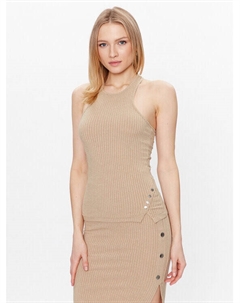 Топ приталенного кроя, бежевый Guess