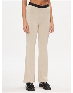 Тканевые брюки кроя bootcut, бежевый Liu jo