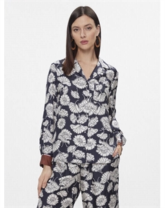 Рубашка стандартного кроя Weekend Max Mara, синий Weekend max mara