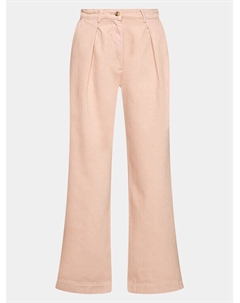 Широкие брюки из ткани, розовый Edited