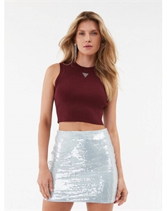 Топ приталенного кроя, красный Guess