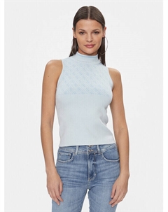 Облегающий свитер, синий Guess