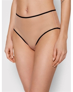 Классические женские трусы с завышенной талией, бежевый Undress code