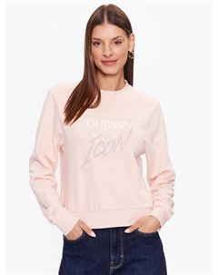 Толстовка обычного кроя, розовый Guess