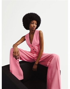 Тканевые брюки свободного кроя, розовый Hugo