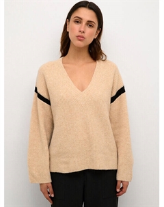 Пуловер свободного кроя, бежевый Karen by simonsen