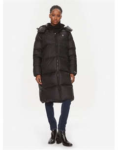 Пуховик стандартного кроя, черный Calvin klein