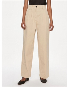 Тканевые брюки свободного кроя, бежевый Hugo