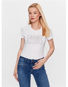 Футболка стандартного кроя, белый Liu jo