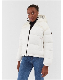 Пуховик стандартного кроя, экрю Napapijri