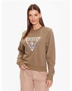 Толстовка обычного кроя, зеленый Guess