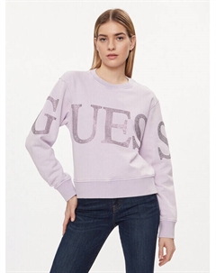 Толстовка свободного кроя, фиолетовый Guess