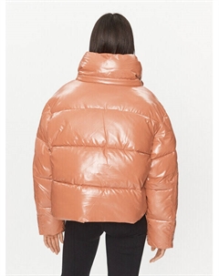 Пуховик оверсайз, оранжевый Calvin klein