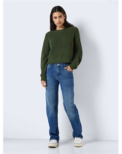 Пуловер свободного кроя, зеленый Noisy may