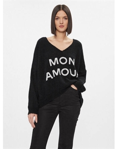 Свитер оверсайз, черный Kontatto