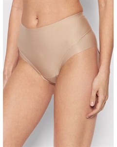 Классические женские трусы с завышенной талией, бежевый Selmark