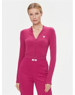 Толстовка узкого кроя, розовый Guess