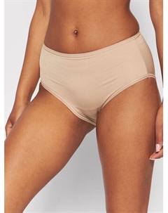 Классические женские трусы с завышенной талией, бежевый Selmark