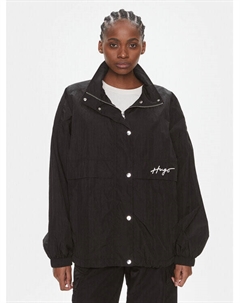 Переходная куртка свободного кроя, черный Hugo