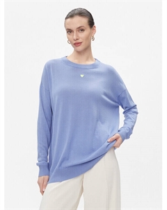 Пуловер свободного кроя, синий Max&co